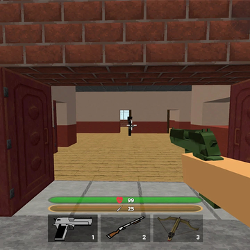 🦌 Спаси Оленя 3D — ФПС шутер в стиле кубиков: 99 ночей, полиция и СВАТ, арбалет, дробовик, уровни и побег на машине 🚗💥