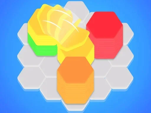 Сортировка шестигранных стопок на Пикабу Игры