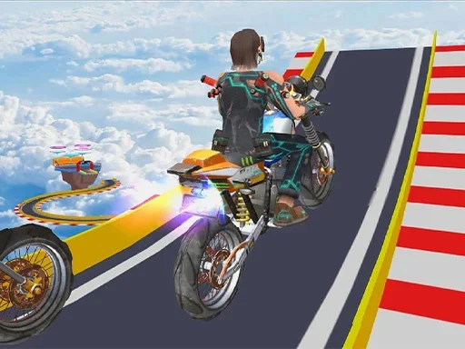 Mega Ramp Stunt Moto на Пикабу Игры