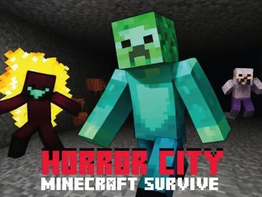 Хоррор-город в стиле Minecraft: Выживание на Пикабу Игры