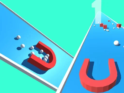 Гонка с 3D-магнитами на Пикабу Игры