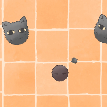 Dusty Cat — казуальная игра с милой графикой. Пройдите путь от крошечной пылинки до очаровательного пушистого кота!