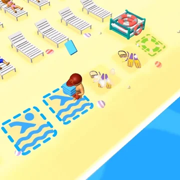 Заходите и развивайте свой пляж мечты! Простая весёлая летняя игра жанра тайкун, где вы пройдете путь от новичка до владельца пляжного бизнеса! Достигните своей цели и постройте свой пляж мечты!