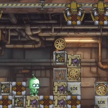 Стимпанк сортировка в духе Stack Attack. Головоломка для игры вдвоем.