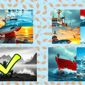 Микс Пазл: Рыбалка — увлекательная игра! Собирайте перемешанные картинки связанные с рыбалкой, меняя их местами. Развивайте логику и наслаждайтесь процессом!