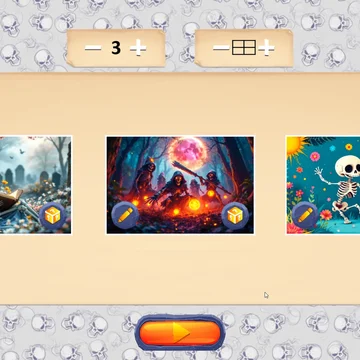 Собери весёлые картинки скелетов, перемещая части пазлов! Игра развивает логику, внимание и весело увлекает детей в мир головоломок.