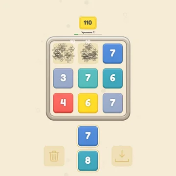 Бросай числа на поле 3х3. Если число делится на соседнее, меньшее исчезает. Продержись дольше всех!