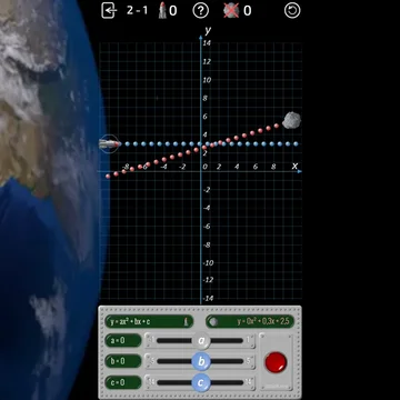 Сбивай астероиды, угрожающие Земле с помощью квадратных уравнений.