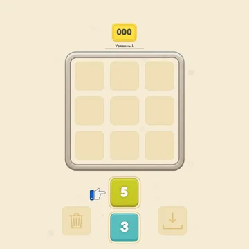 Бросай числа на поле 3х3. Если число делится на соседнее, меньшее исчезает. Продержись дольше всех!