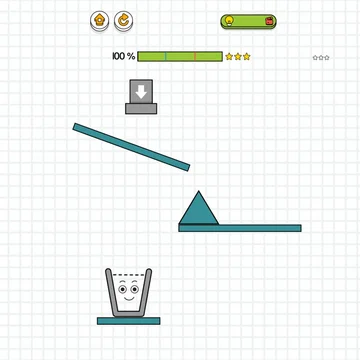Нарисуйте линии, чтобы направить воду в счастливый стакан в этой веселой физической головоломке! Думайте, рисуйте и наполняйте в Happy Glass 2: Draw to Fill.