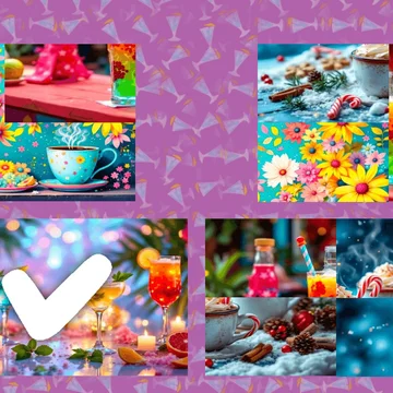 Собирайте аппетитные напитки, меняя местами фрагменты! Простой, но увлекательный пазл с уникальными изображениями напитков, который развивает логику и внимание.