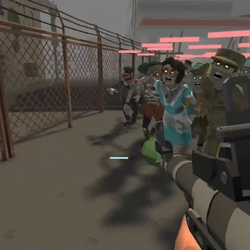 Бесконечная битва за выживание! Орды зомби становятся сильнее, патроны на исходе – выдержишь ли ты? Покупай оружие, строй баррикады и отбивайся от волн зомби!