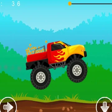 Монстр траком, перевозит большие деньги. На пути будут подстерегать препятствия, но мощные колеса и зверский двигатель помогут справится с трудностями.
