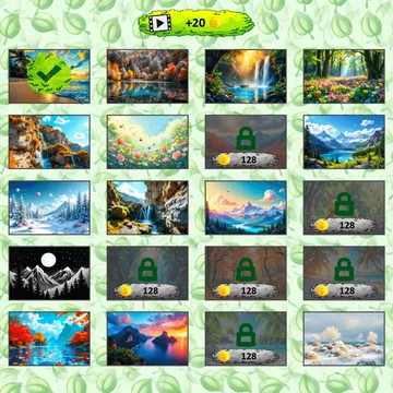 Собирай мир природы! Перемещай части картинки, чтобы восстановить оригинал. Исследуй леса, горы и океаны в захватывающих пазлах для всех возрастов!