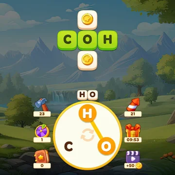 Найдите все слова в кроссворде, используя данные буквы, чтобы пройти уровни.