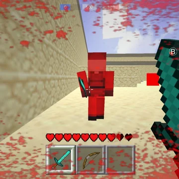 Никогда война красных и синих не была такой эпичной как в Craft of Wars, боевая система в этой игре похожа на ту, которая была в старых версиях Minecraft.