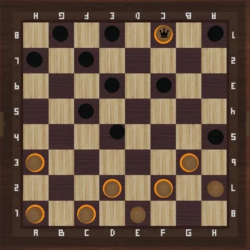 Игра про шашки с разными правилами: американские, русские, португальские и бразильские.