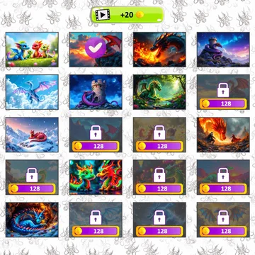 Микс Пазл: Драконы – увлекательная игра, где нужно собрать перемешанные картинки с драконами. Решайте головоломки, развивайте логику и весело проводите время!