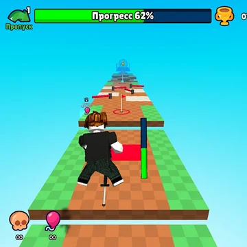 Прыгай по сложным трассам на Пого! Улучшай прыжки, открывай скины и проходи всё дальше. Тебя ждут уровни, где важны реакция и точность. Чем дальше проходишь — тем сложнее испытания. Готов прыгать без остановки?