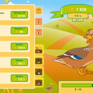 Веселая игра с танцующими животными в жанре кликер. Развивай ферму, танцуй вместе с любимцами!