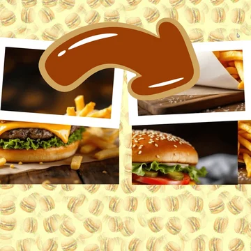 Микс Пазл: Быстрое питание — собери любимые блюда! Перемещай части изображений, восстанавливай вкусные картинки и становись мастером пазлов.