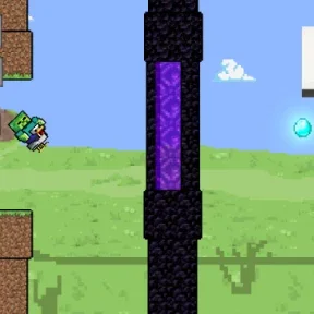 Прыгай! Стань лучшим Куриным Жокеем! Преодолевай препятствия и получай приятные бонусы вместе с различными костюмами для своего персонажа! И посети Незер!