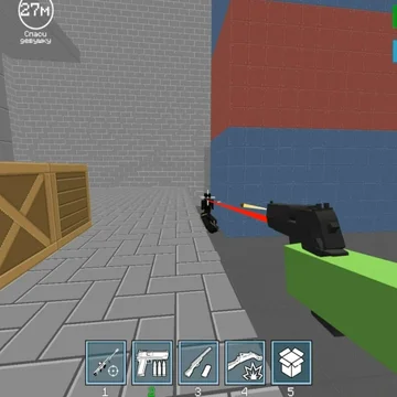 Пиксельный экшен про снайпера, в котором тебе нужно будет выполнять различные миссии в мире из блоков.