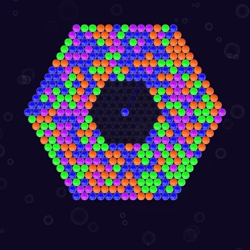 Невероятно захватывающий гексагональный бабл-шутер в сочетании с механикой "три в ряд". Очистите поле от цветных шариков, стреляя по ним во все стороны.