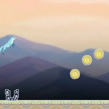 Увлекательный пиксельный раннер! Твоя задача — увернуться от падающих метеоритов и перепрыгнуть все преграды. Копи монеты, покупай крутые костюмы для лиса и ставь новые рекорды. Проверь свою реакцию!