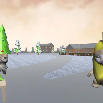 Новогодний побег от Кота Бу Испугался! Спаси Деда Мороза и устрой праздник для Скулбоя! Открытый мир, множество персонажей и погони на тачках! Спаси друзей!