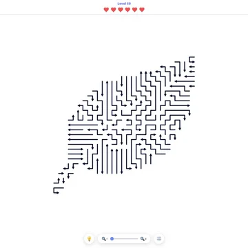 Arrow Escape: Puzzle — головоломка на логику и порядок действий: нажимай на стрелки, чтобы вывести их с поля по направлению, которое они показывают.