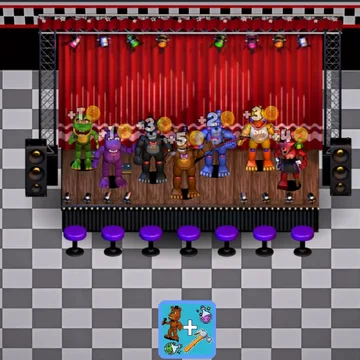 Создай всех легендарных аниматроников в духе культовой хоррор-серии! Соединяй детали на алхимическом поле, открывай новых персонажей и собери шоу-сцену, которая будет приносить тебе доход. Испытай свою смекалку и стань лучшим антрепренером!