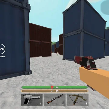 🦌 Спаси Оленя 3D — ФПС шутер в стиле кубиков: 99 ночей, полиция и СВАТ, арбалет, дробовик, уровни и побег на машине 🚗💥