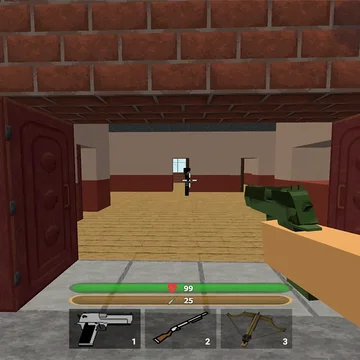 🦌 Спаси Оленя 3D — ФПС шутер в стиле кубиков: 99 ночей, полиция и СВАТ, арбалет, дробовик, уровни и побег на машине 🚗💥