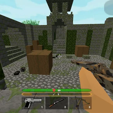 🦌 Спаси Оленя 3D — ФПС шутер в стиле кубиков: 99 ночей, полиция и СВАТ, арбалет, дробовик, уровни и побег на машине 🚗💥