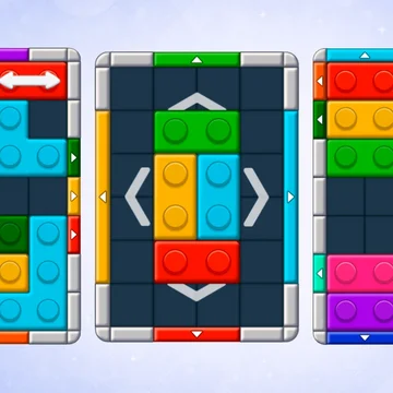 Увлекательная головоломка с цветными блоками. Двигай блоки, открывай ворота, используй бонусы и проходи тысячи уровней.