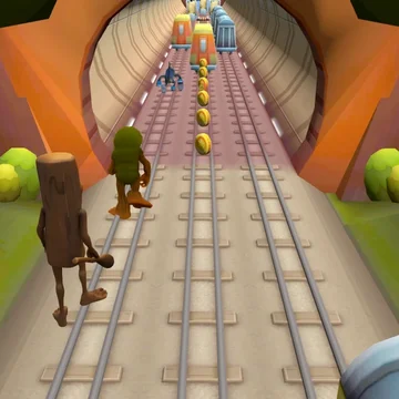 Прыгай, уклоняйся, разбивай препятствия и догоняй итальянских животных играя за Тунг Тунг Сагура в безумном раннере!