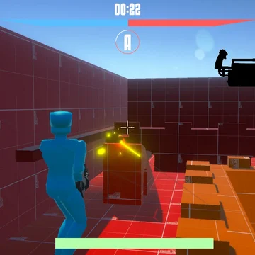 Захватывающий 3D шутер с большим выбором оружия и возможностью кастомизации с помощью уникальных скинов, которые можно найти в сундуках. (скриншот 1)
