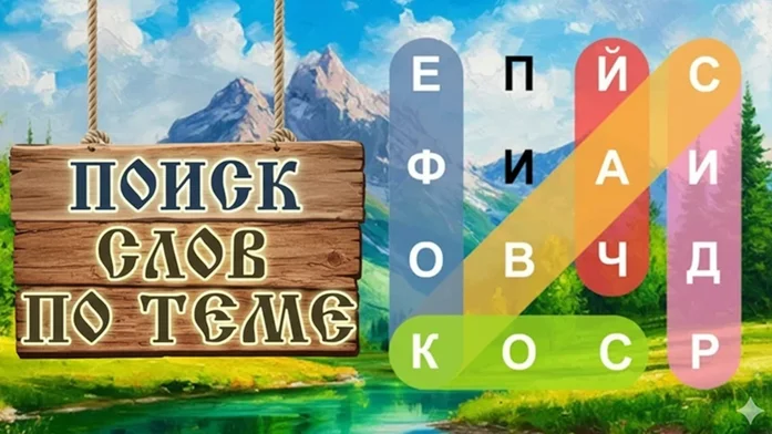 Поиск слов по теме на Пикабу Игры