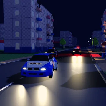 Уличные гонки, дрифт и погони с полицией в 3D-городе. Уходи от копов, сам лови гонщиков, тюнингуй машины и играй с друзьями по сети. На ПК и телефоне. (скриншот 1)