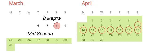 Календарь скидок 2025