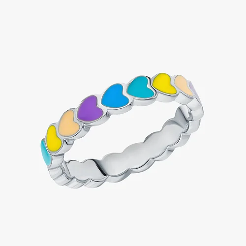 Серебряное кольцо с эмалью