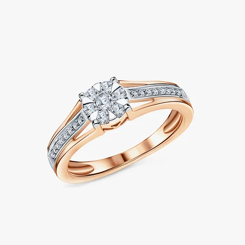 Золотое кольцо с бриллиантами