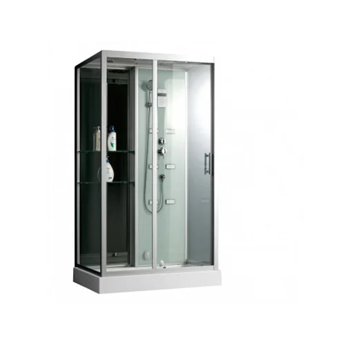 Душевая кабина Frank F503-1 пристенная 120х85 с паром