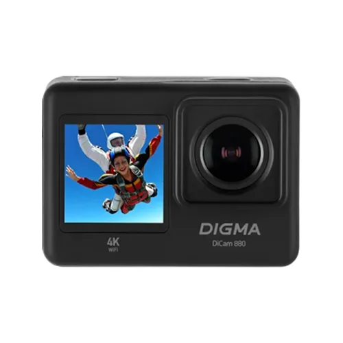 Экшн-камера Digma DiCam 880, 4K, WiFi